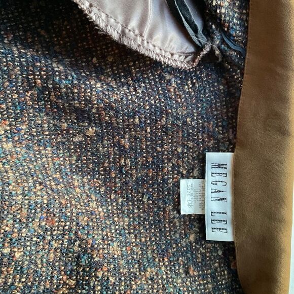 2-Piece Brown Pantsuit with Velour Pant and Nubby Textured Top/ Jacket 14P - Picture 3 of 7